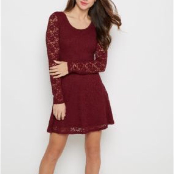 With Sleeves Skater Dress Red Lace Dress Size 18 Discover 900+ Shopaholic's  Dream And How